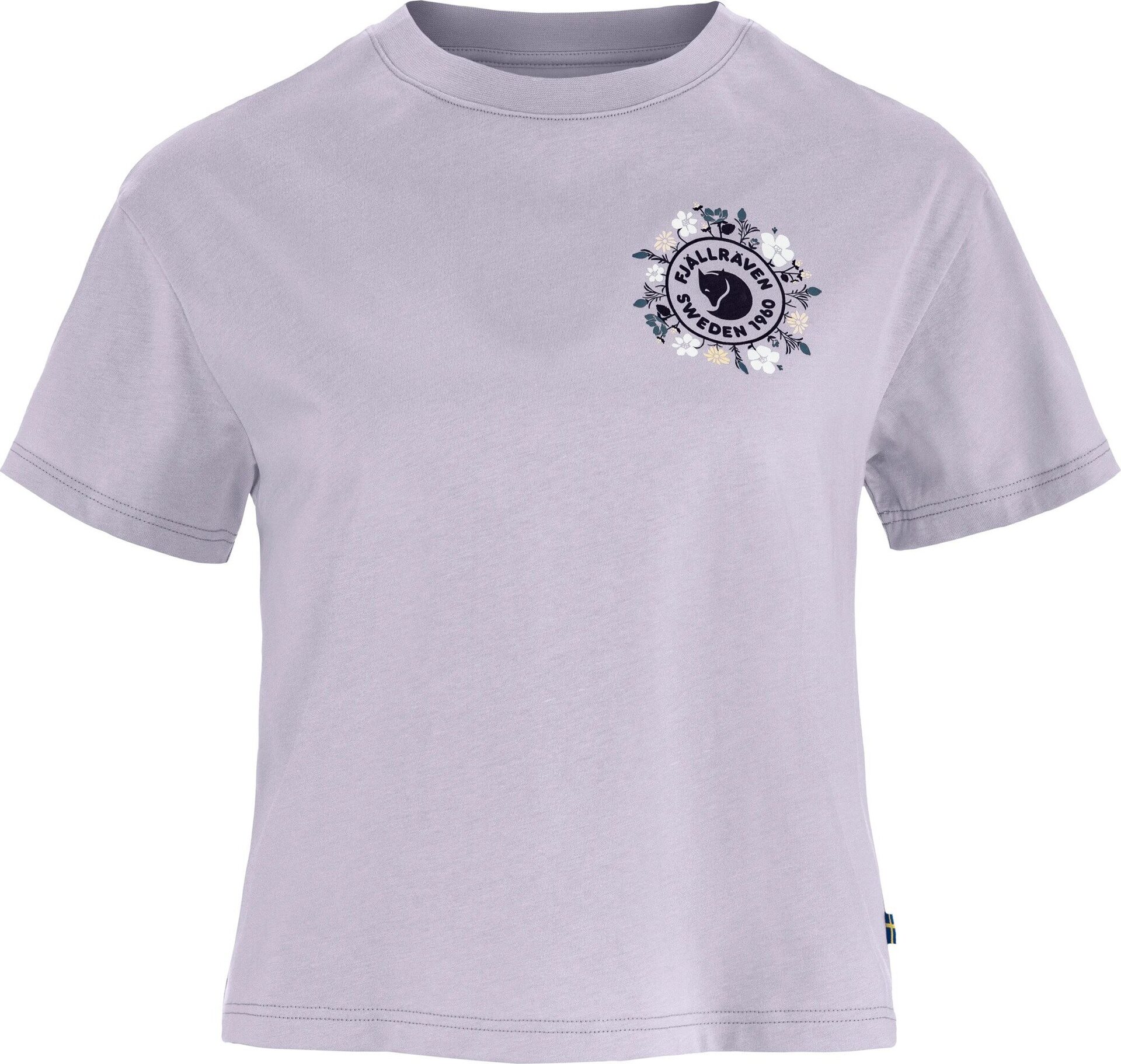 Fjällräven Fjällblomster Logo T-shirt Womens Lavender Mist (452)