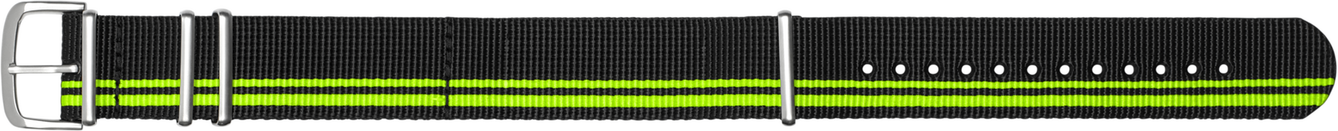 Traser Nato strap 22mm Black - Green 105741