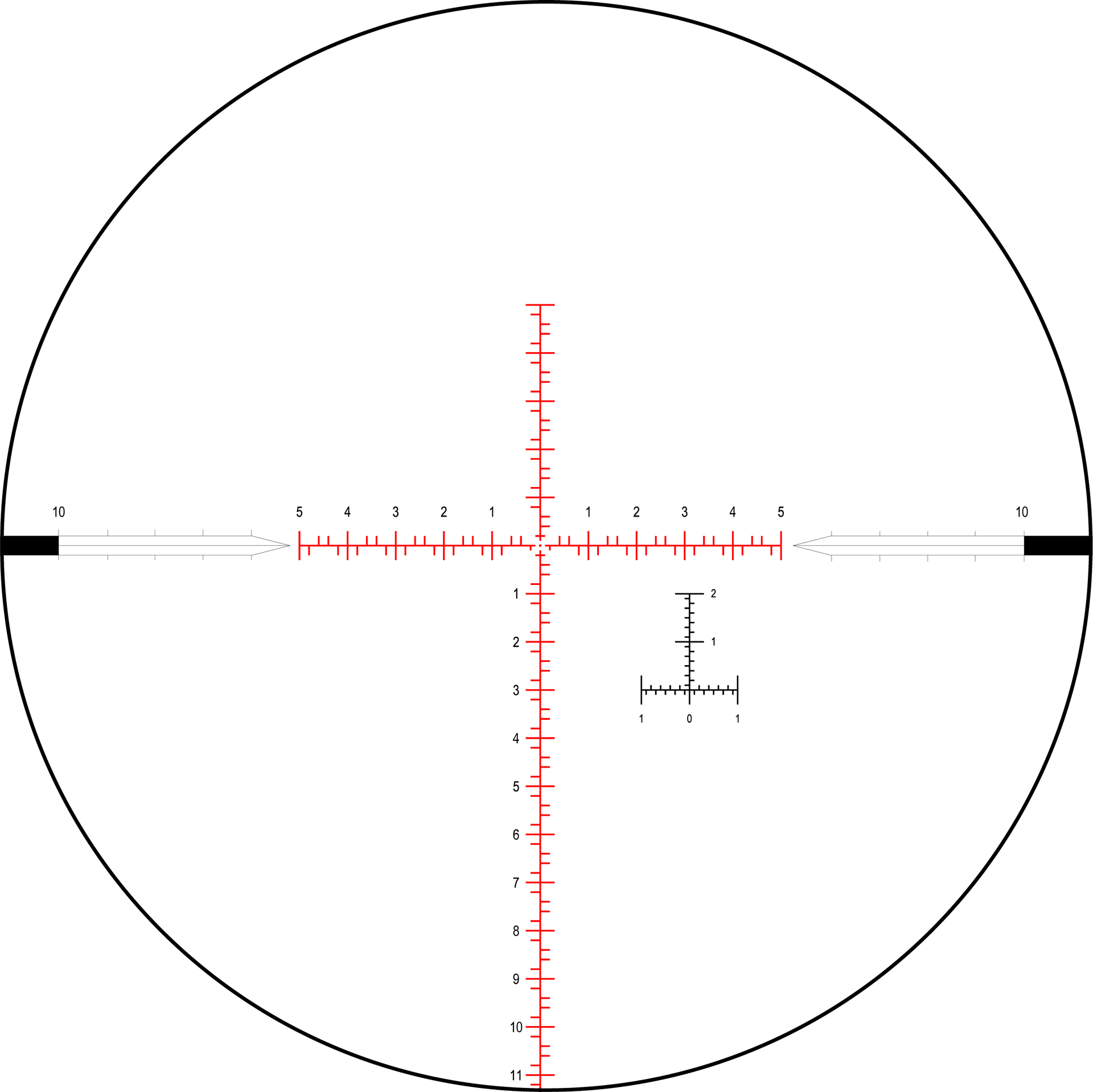 NightForce NX8 - 2.5-20x50mm F1 - ZeroStopTM - .1 Mil-Radian - DigIllumTM Mil-C