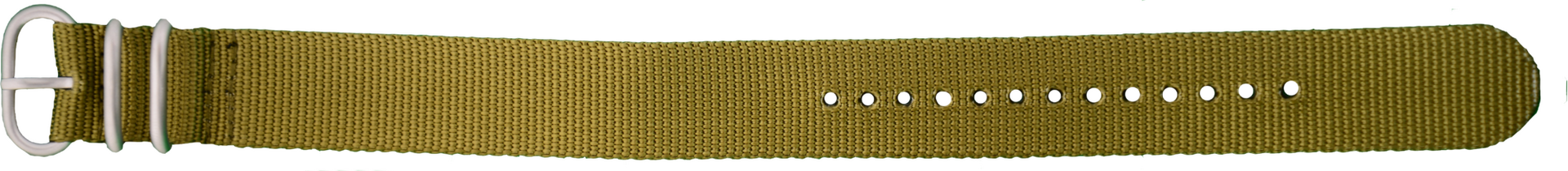 Traser 3-ring Zulu Strap, 22mm Olive green / P65 Commander Pro 105746