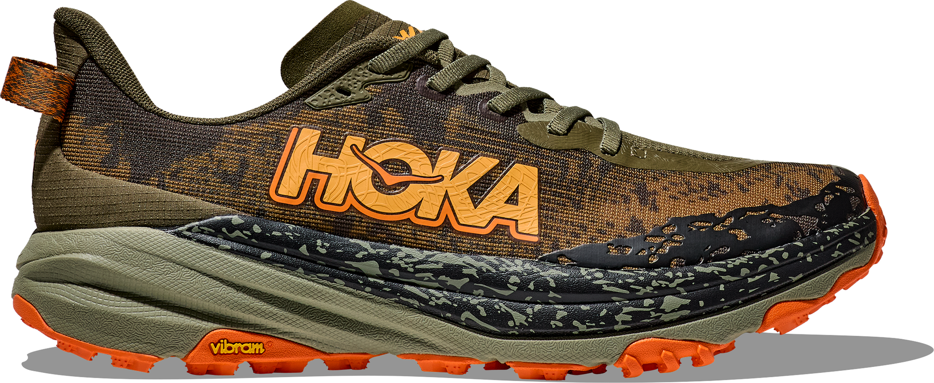 Hoka Speedgoat 6 Wide Mens Antique Olive / Squash