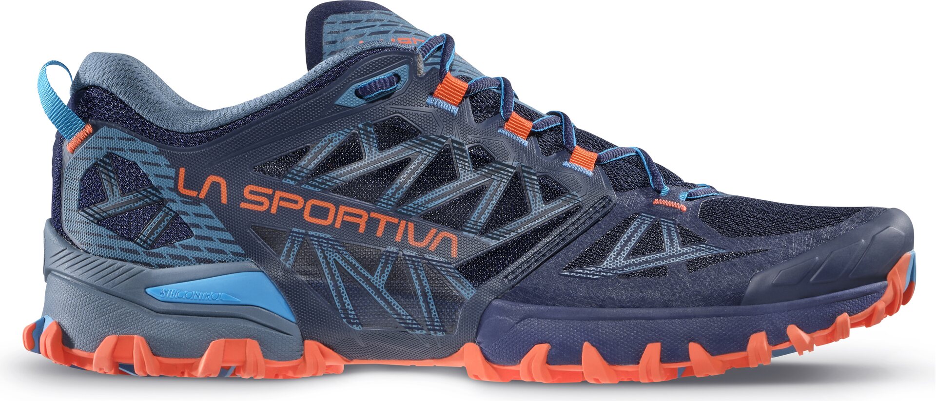 La Sportiva Bushido III Wide Mens Deep Sea / Cherry Tomato