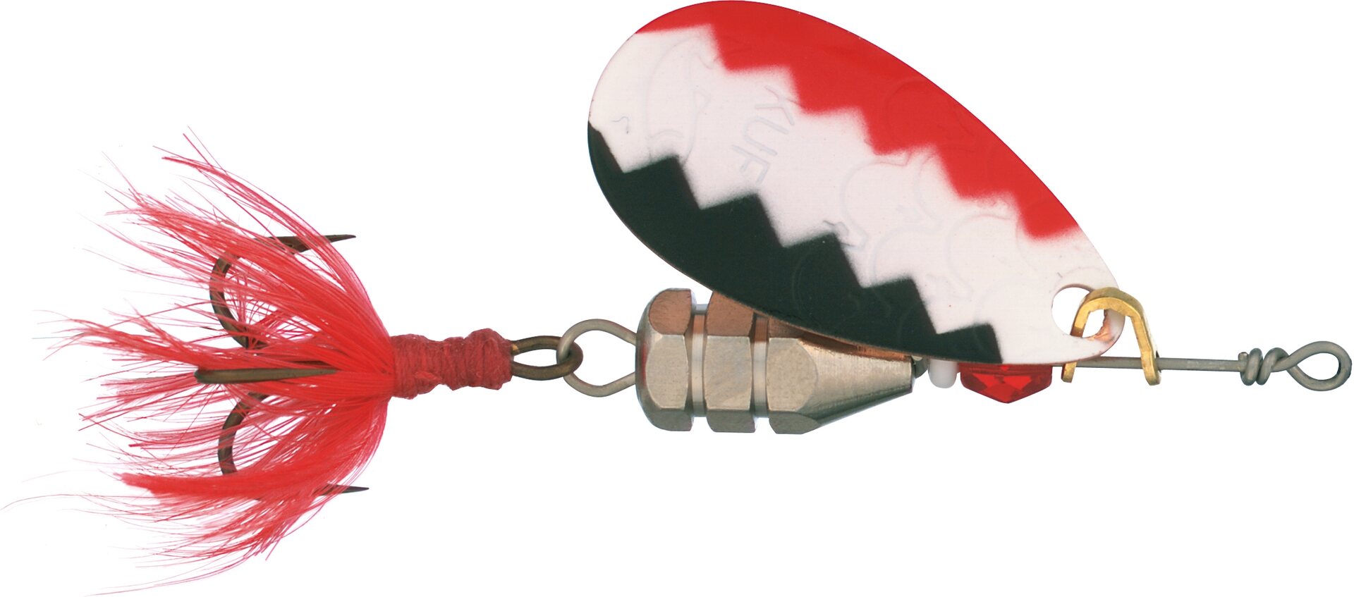 Kuusamon Uistin Kuf Spinner 7g W/R/BL-C