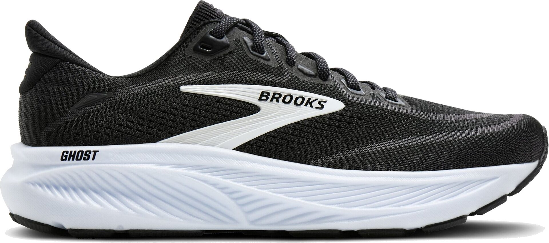 Brooks Ghost 18 Mens Black/Grey/White