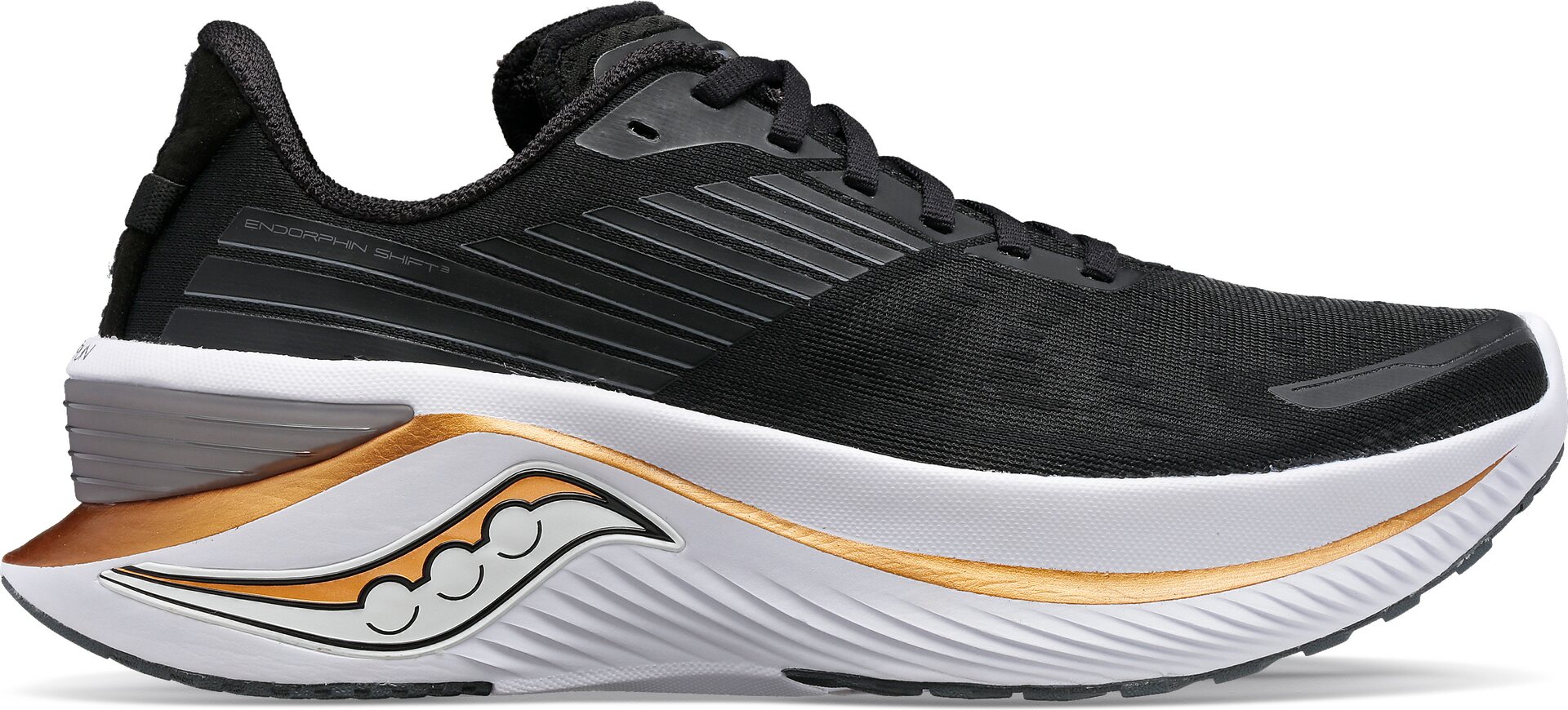 Saucony Endorphin Shift 3 Wide Womens Black/Goldstruck