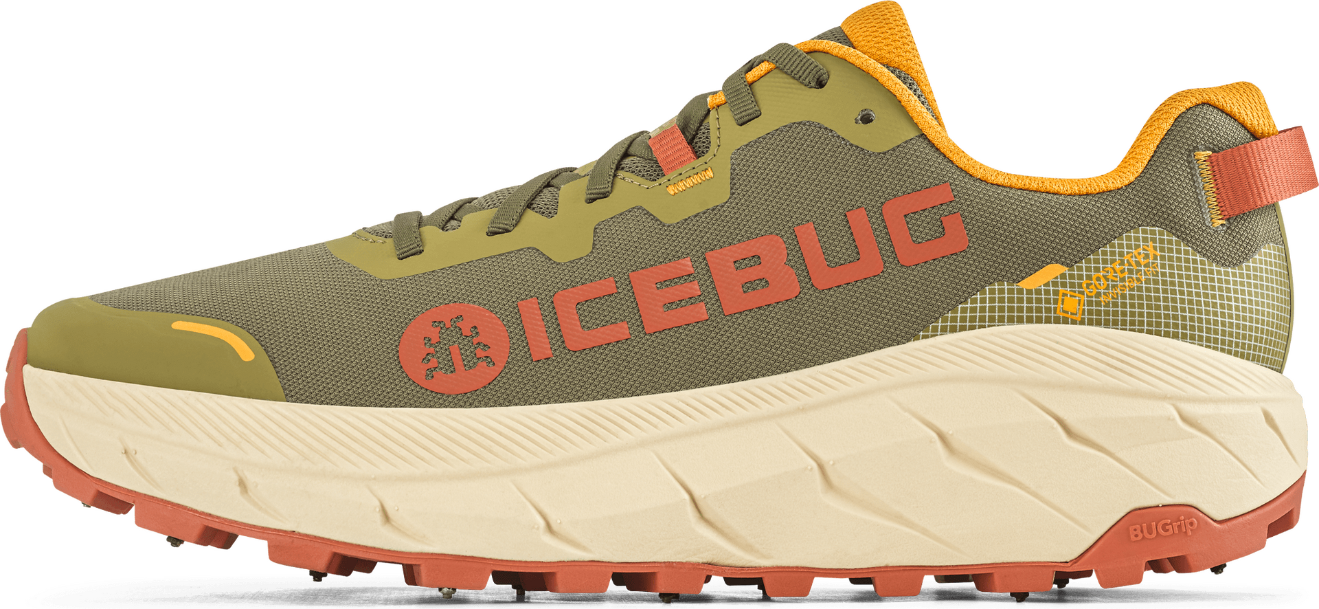 Icebug Arcus BUGrip Mens Olive / Terracotta
