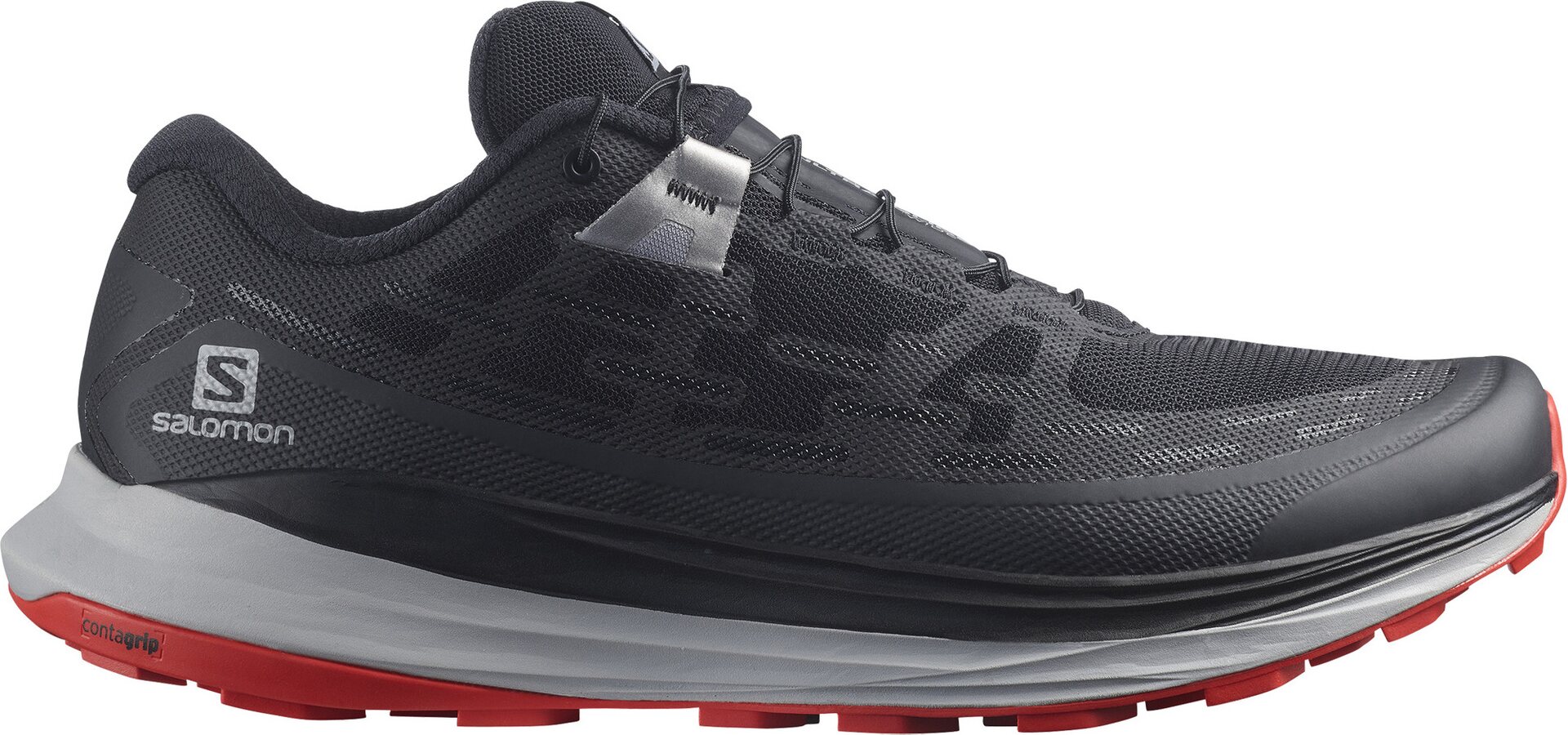 Salomon Ultra Glide Wide Mens Black/Alloy/Goji Berry