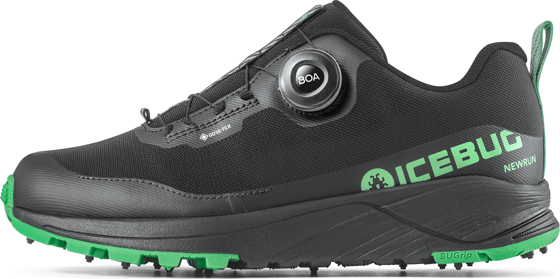 Icebug NewRun BUGrip GTX Womens Black / Grass