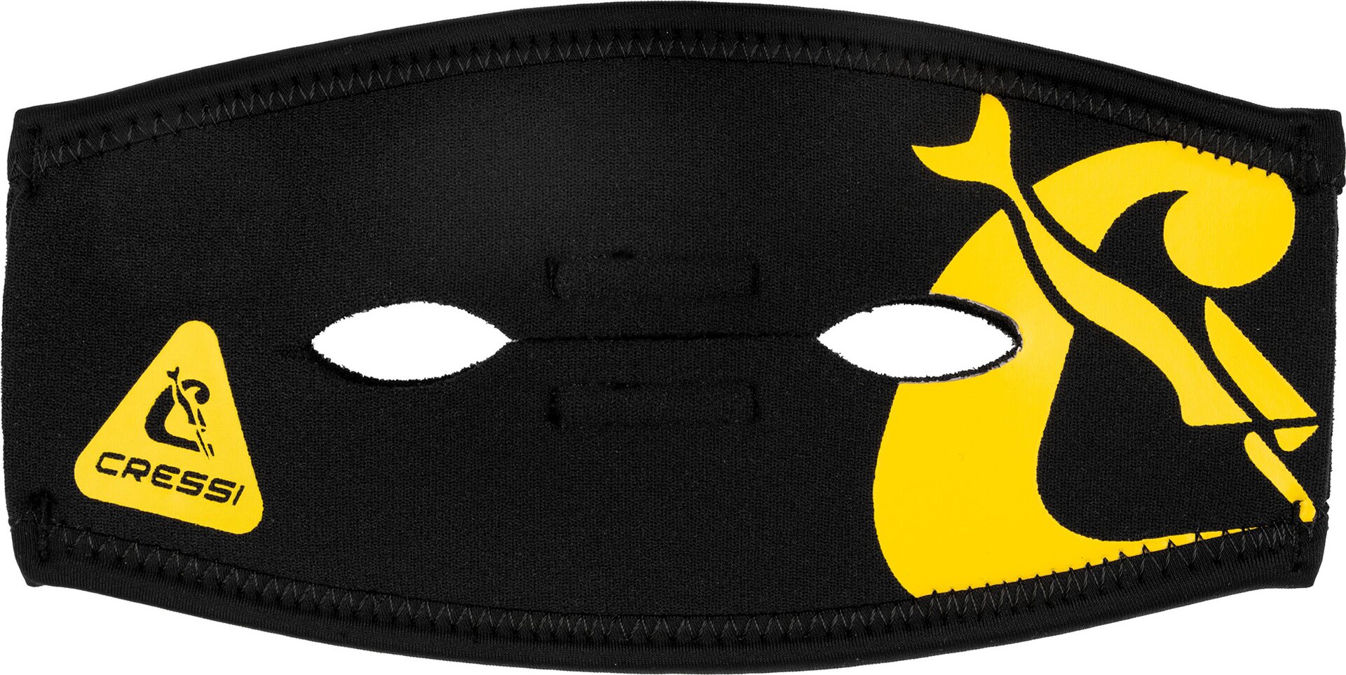 Cressi Pony Tail Neo Mask Strap Cover Black / Yellow