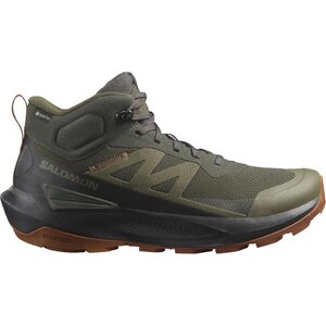 Salomon Elixir Activ Mid GTX Mens, Peat / Black / Caramel Cafe, EUR 41 1/3 (UK 7.5)