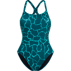 Orca Core One Piece Thin Strap Swimsuit Womens, Dark Green, S