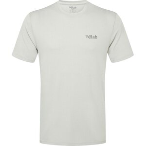 Rab Crimp Logo Tee Mens, Light Zink, L