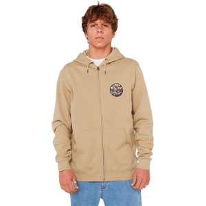 Rip Curl Wettie Passage Icon Zip Thru Mens, Khaki Sand, L