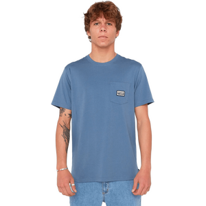 Rip Curl Sportline Badge Short Sleeve Tee Mens, Bluefin, S
