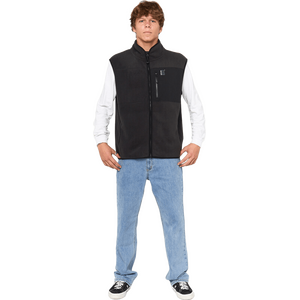 Rip Curl Search Polar Fleece Vest Mens, Black, S