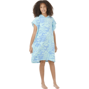 Rip Curl Mixed Cotton Hooded Towel Kids, Blue, One Size