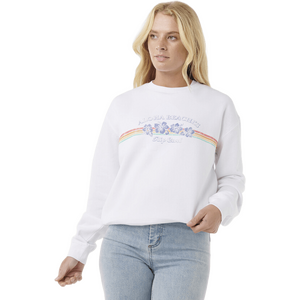 Rip Curl Keepsakes Relaxed Crew Womens, White, S