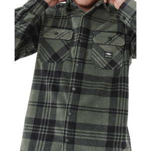 Rip Curl Fun Times Polar Fleece Shirt Mens, Deep Cactus, S