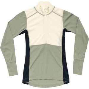 Devold Lauparen Merino 190 Zip Neck Womens, Raw White/Fog/Ink, XL