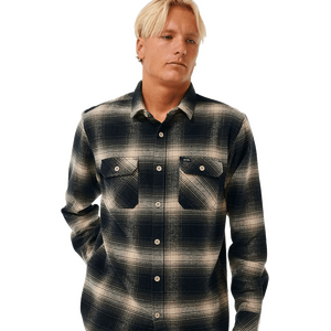 Rip Curl Count Flannel Shirt, Taupe, 2XL