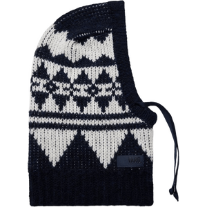 Varg Bräcke Knitted Balaclava, Dark Blue with Off White