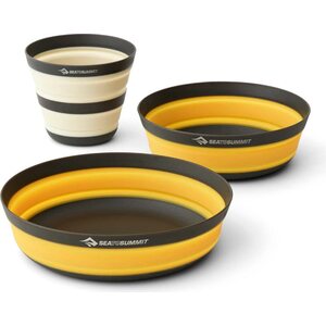 Sea to Summit Frontier UL Collapsible Dinnerware Set 3 Piece, Sulphur Yellow