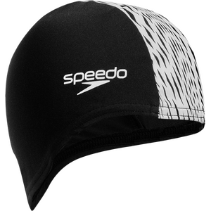 Speedo Boom Endurance+ Cap, Black/White Boho Diamonds, One Size