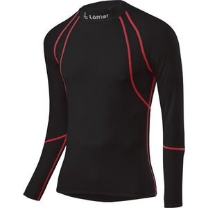 Löffler Turtleneck Longsleeve Airvent Transtex Light Men (2023), Black/Red, 54