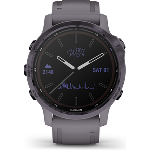 Garmin Fenix 6S Pro Solar, Amethyst w/ Shale Gray Band
