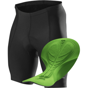 Löffler Bike Pants Basic, Black w/ Green seat pad (999), 44