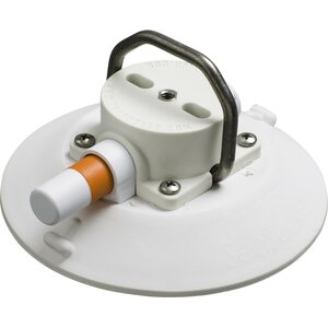 SeaSucker 6" SeaSucker, White, Pointed Stainless Steel D-Ring