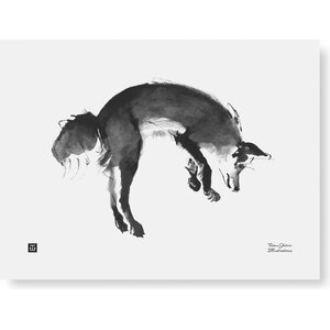 Teemu Järvi Paper Poster Small, 30 x 40 cm, Leaping Fox