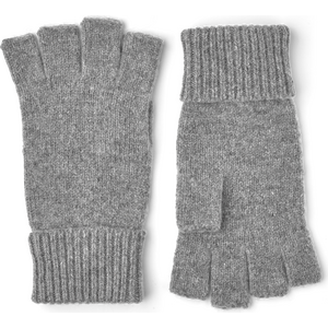 Hestra Basic Wool Half Finger, Grey, 10