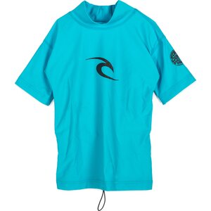 Rip Curl Grom Corpo Short Sleeve Rash Guard (0-6 Years), Blue, 0