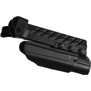 G-Code SOC Light Bearing Holster, Black, Brushed Aluminium RTI Hanger, Glock 17 with Surefire X-300B, Right
