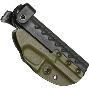 G-Code SOC RTI Holster, OD Green, Brushed Aluminium RTI Hanger, Glock 19, Right