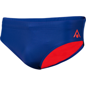 Aquasphere Essential 8cm Brief Mens, Navy Blue / Red, 65