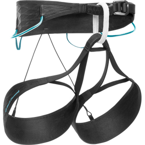 Black Diamond airNET Harness Womens, Black / Aqua Verde, XS