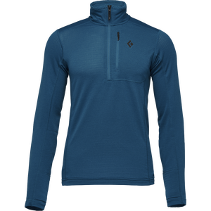 Black Diamond Coefficient LT Quarter Zip Mens, Kingfisher, S