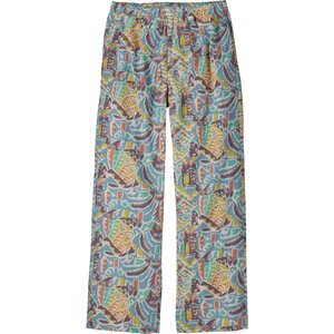Patagonia Funhoggers Pants Womens, Thriving Planet: Lago Blue, L