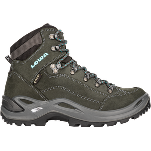 Lowa Renegade GTX Mid Wide Womens, Asphalt/Turquoise, EUR 36.5 (UK 3.5)