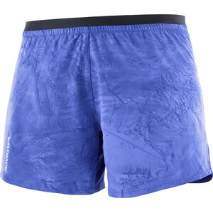 Salomon Cross 5" Short Womens, Chambray Blue / AO / Surf The Web, M
