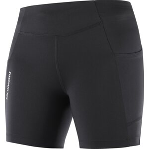 Salomon Cross Run Shorts Tight Womens, Deep Black, XL