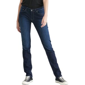 Duer Performance Denim Slim Straight Womens, Dark Stone, 27", 32"