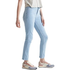 Duer Midweight Denim High Rise Taper Womens, Light Bleach Raw, 28", 27"