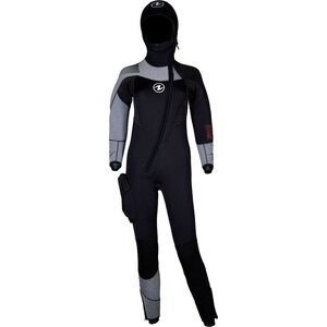 AquaLung Dynaflex Front Zip with Hood 6.5 mm Womens, Grey, M