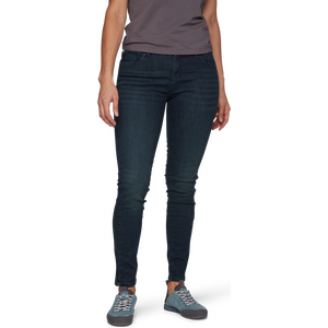 Black Diamond Forged Denim Pants Women, Medium Indigo, 10, Length 30"