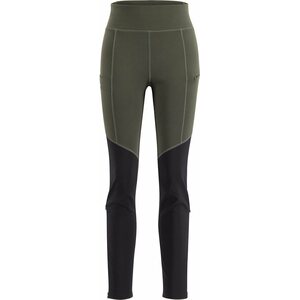 Lundhags Fulu Wool Tights Womens, Dark Forest Green / Black (61409), XS