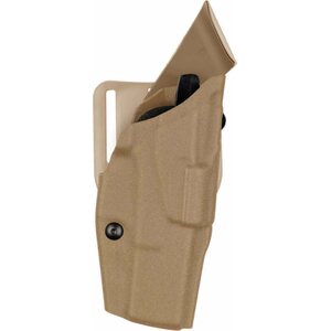 Safariland Model 6390 ALS Mid-Ride Level I Retention Duty Holster with Surefire X300U, FDE, Glock 17 + Surefire X300U, Left