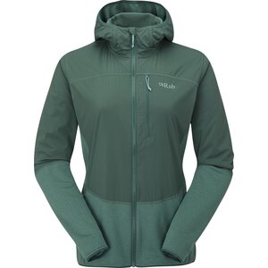 Rab Ascendor Summit Hoody Womens, Green Slate / Eucalyptus, S (UK 10)